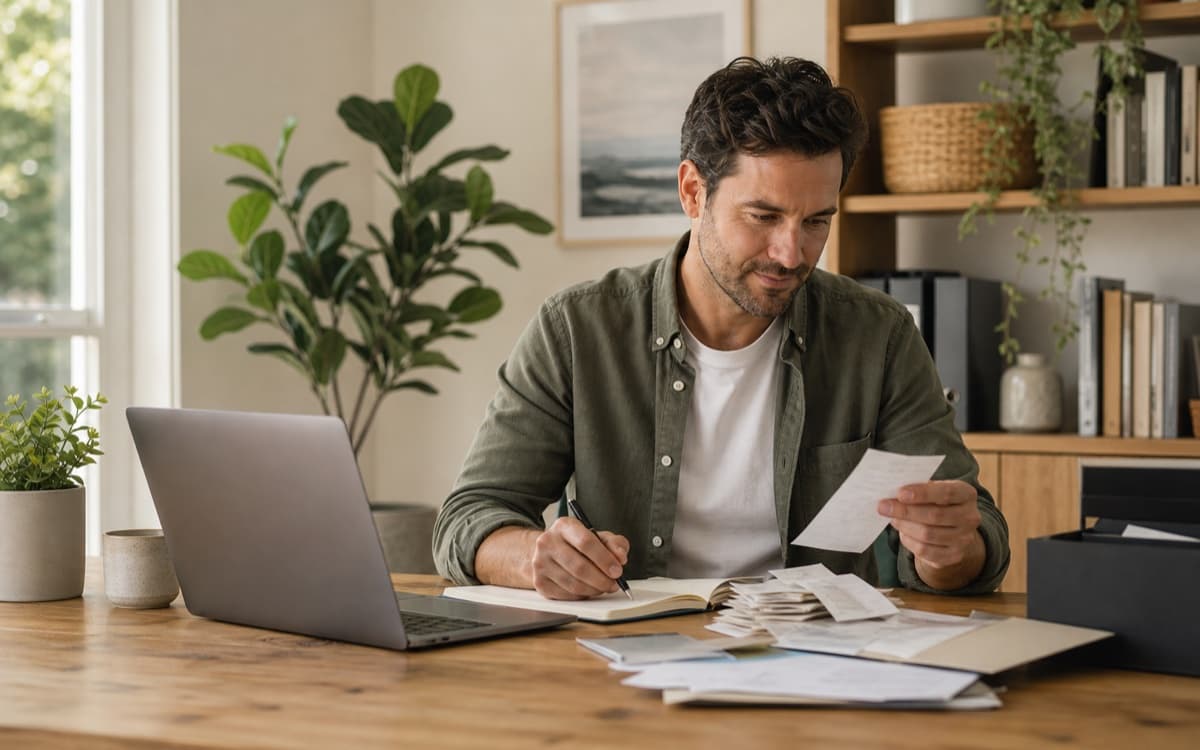 Australian professional organising receipts and tax paperwork